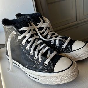 Faux Leather Sherpa Chuck 70 Converse